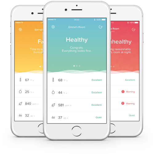 Application on three smartphone