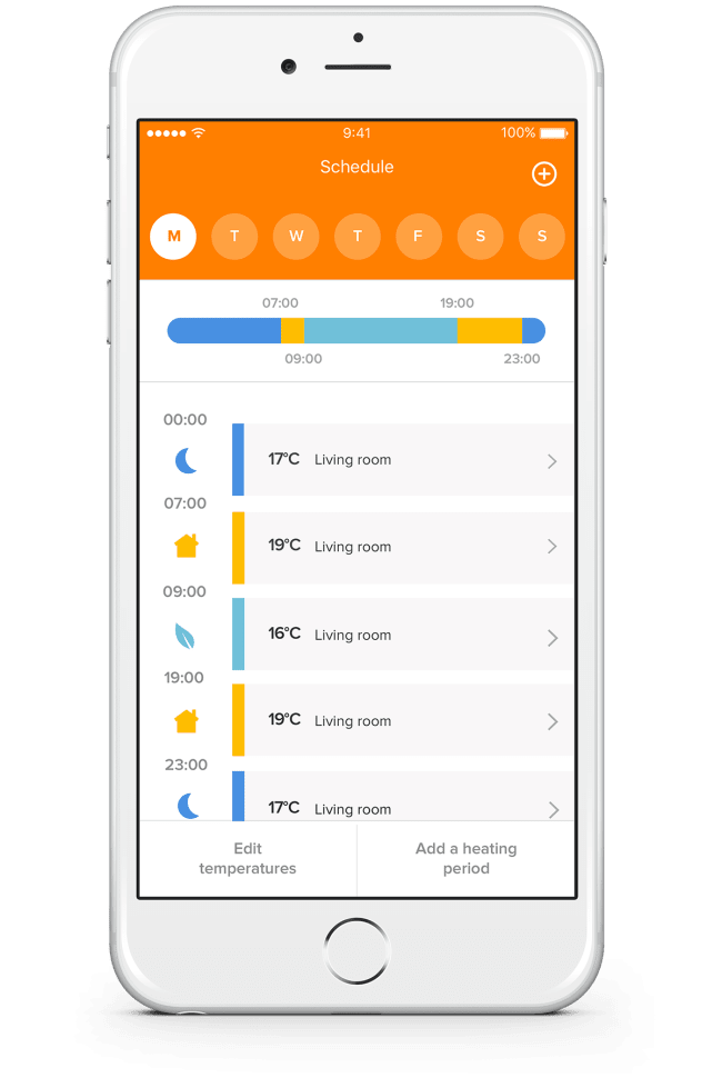 Schedule application energy
