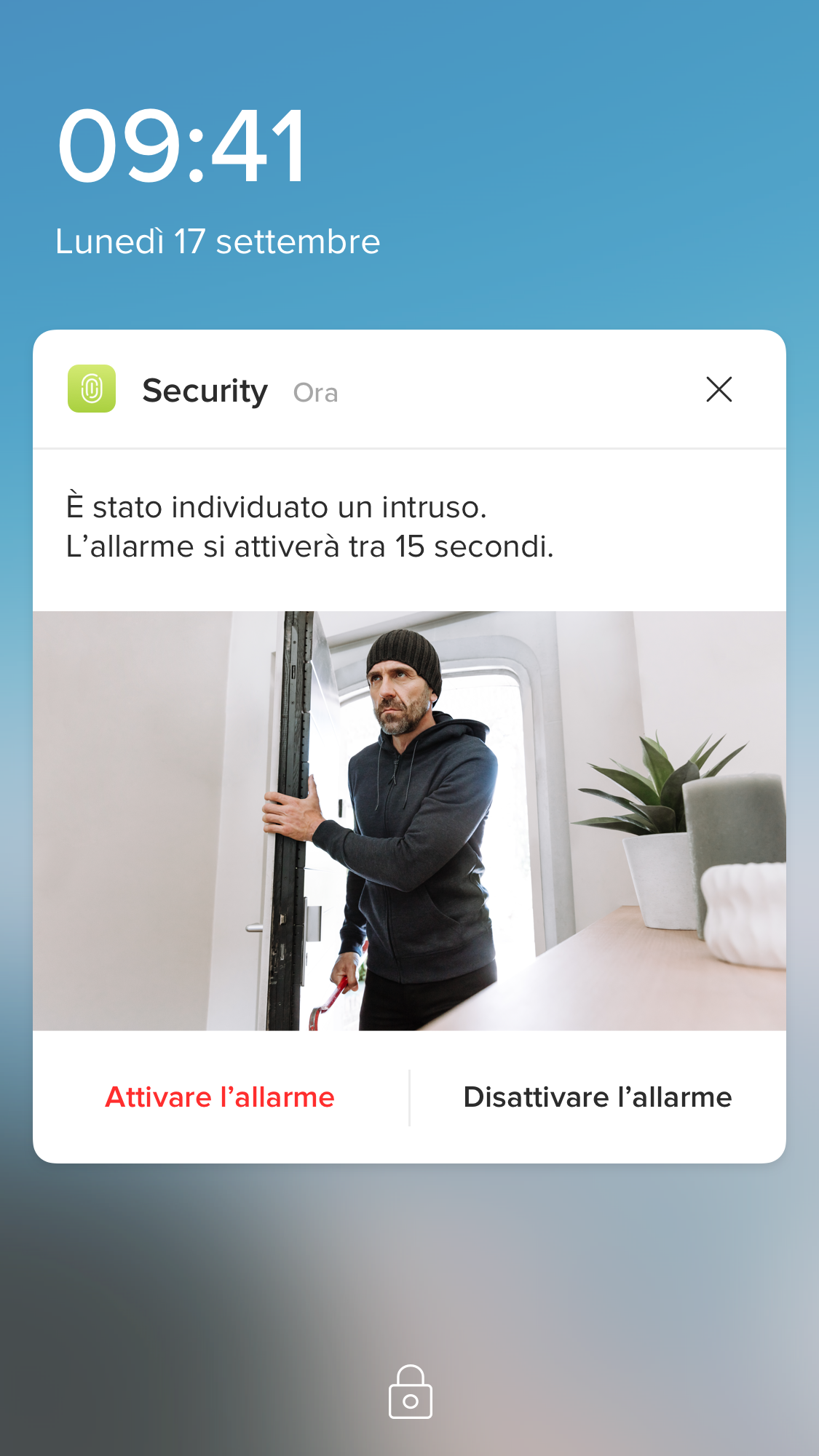 Notification intrusion